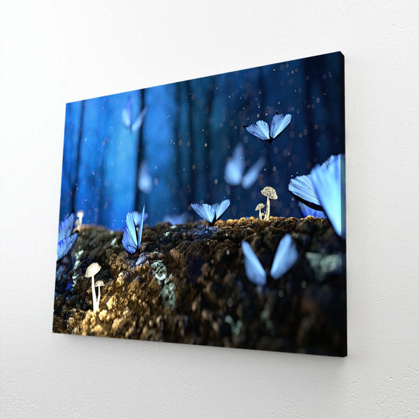 Butterfly Blue Small Tree Wall Art | MusaArtGallery™