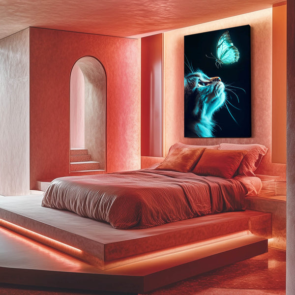 Butterfly Cat Wall Art