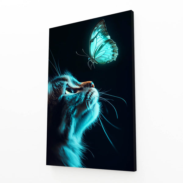 Butterfly Cat Wall Art