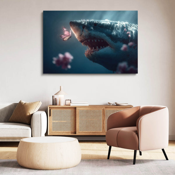 Butterfly Shark Art