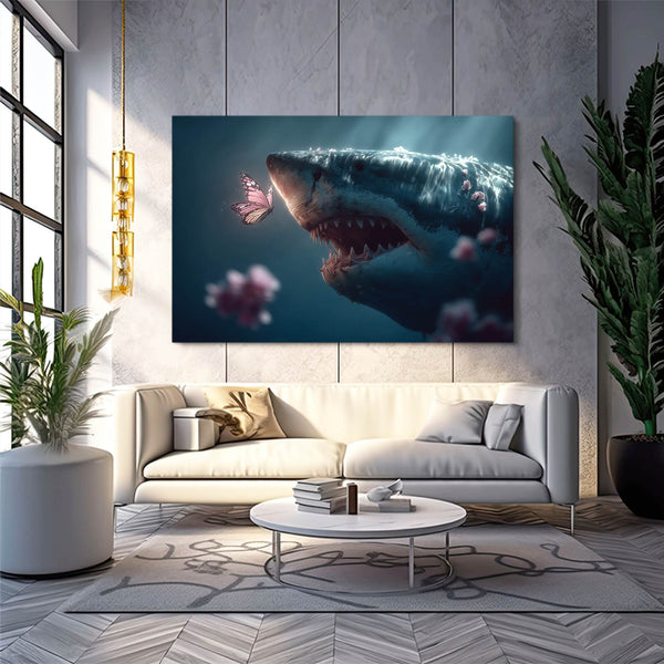 Butterfly Shark Art