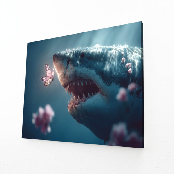 Butterfly Shark Art