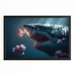 Butterfly Shark Art