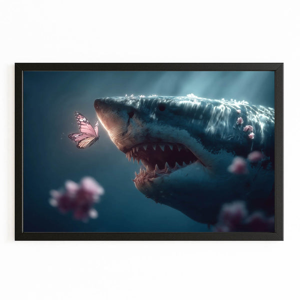 Butterfly Shark Art