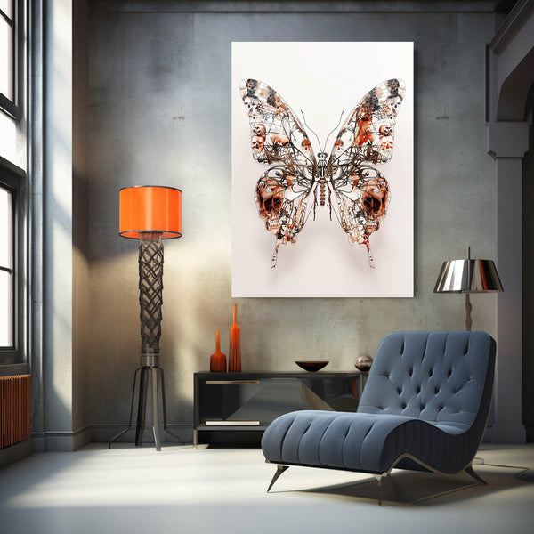 Butterfly Skull Art | MusaArtGallery™