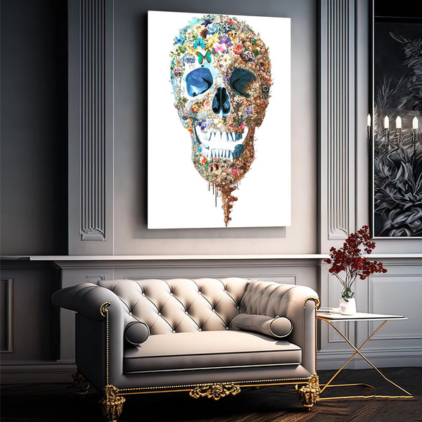 Butterfly Skull Wall Art | MusaArtGallery™