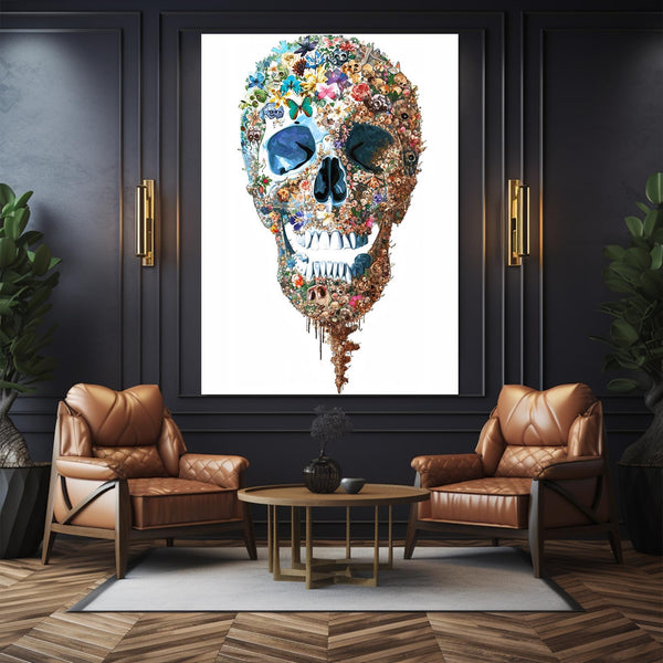 Butterfly Skull Wall Art | MusaArtGallery™