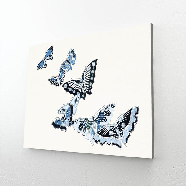 Butterfly Sky Blue Wall Art | MusaArtGallery™