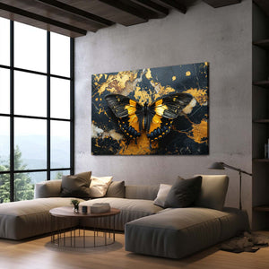 Butterfly Wall Art Gold  | MusaArtGallery™