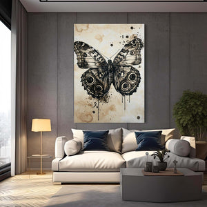 Butterfly Wall Art Black and White | MusaArtGallery™