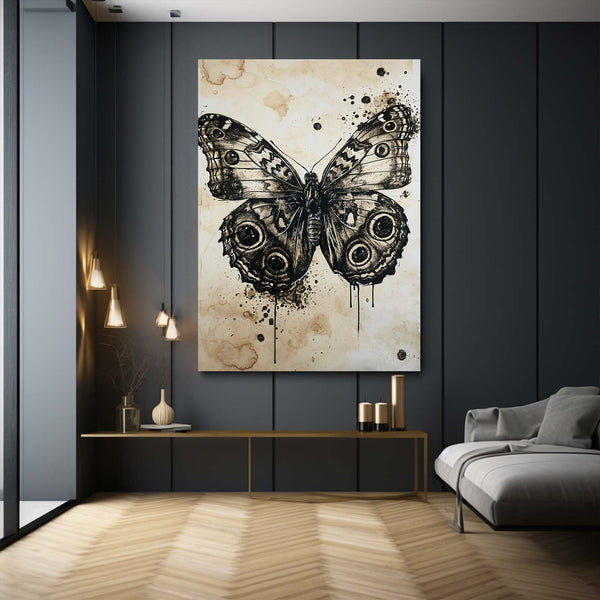 Butterfly Wall Art Black and White | MusaArtGallery™