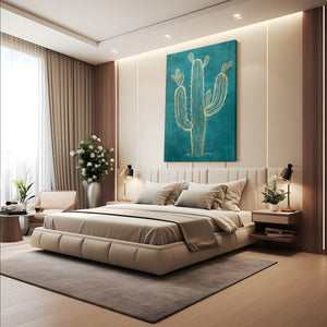 Cactus Art Print Green