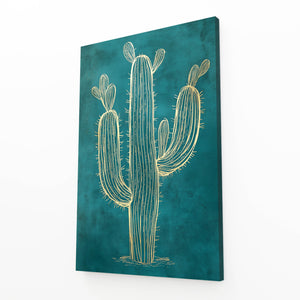 Cactus Art Print Green