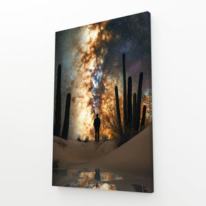 Cactus Art Print Space