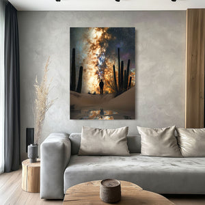 Cactus Art Print Space