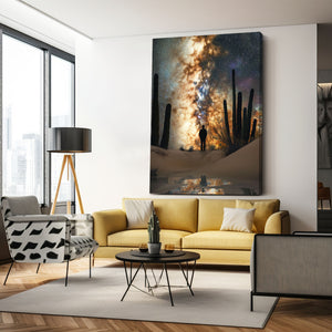 Cactus Art Print Space