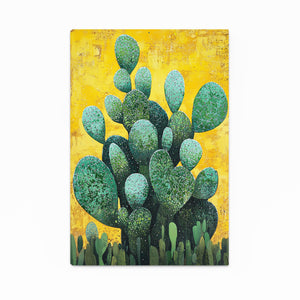 Cactus Art Print Yellow