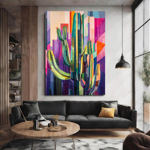 Cactus Art Purple