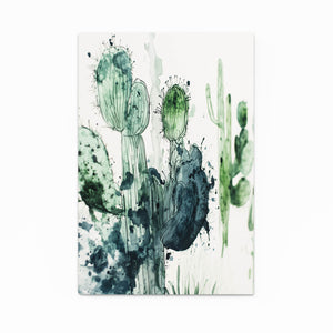 Cactus Artwork Green