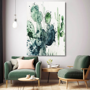 Cactus Artwork Green