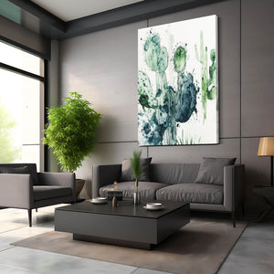 Cactus Artwork Green