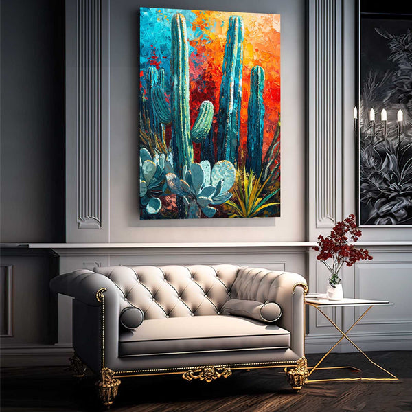 Cactus Wall Art Framed | MusaArtGallery™