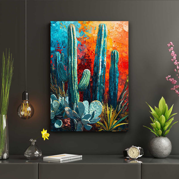 Cactus Wall Art Framed | MusaArtGallery™