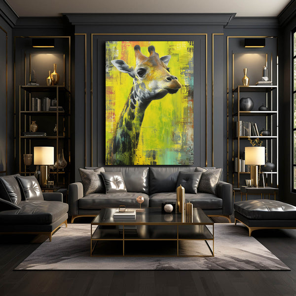 Canvas Giraffe