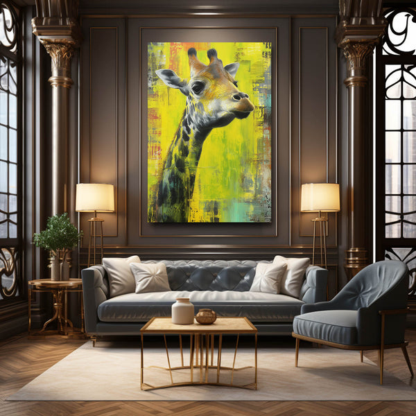 Canvas Giraffe