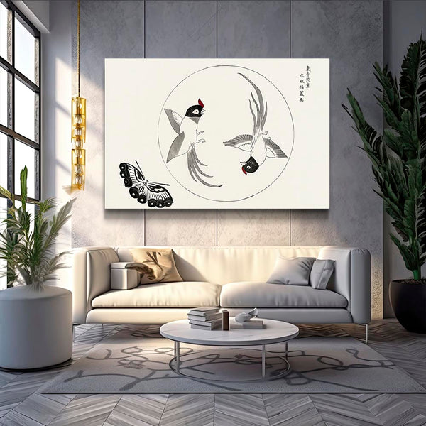 Butterfly wall Art Japanese | MusaArtGallery™