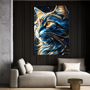 Cat Abstract Art | MusaArtGallery™