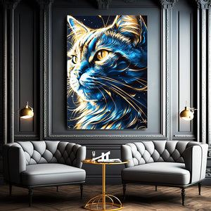 Cat Abstract Art | MusaArtGallery™