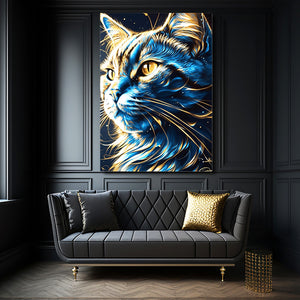 Cat Abstract Art | MusaArtGallery™