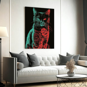 Cat and Flower Art | MusaArtGallery™