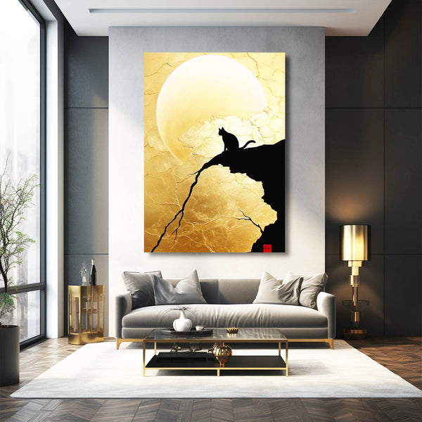 Cat and Sun Wall Art | MusaArtGallery™