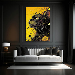 Cat Art Abstract | MusaArtGallery™