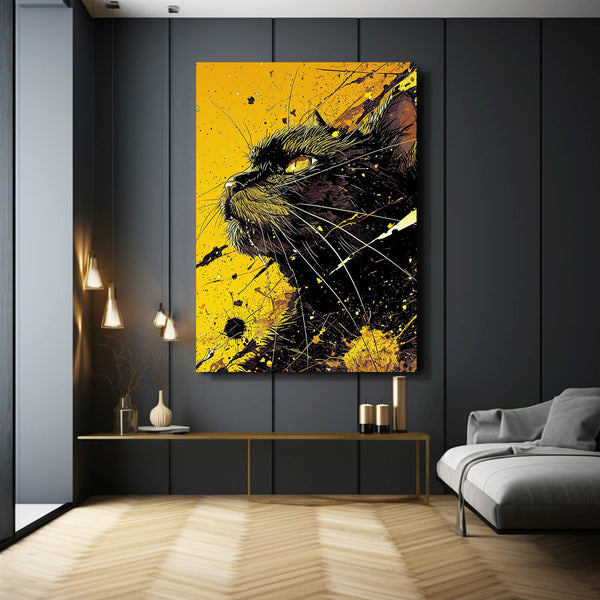 Cat Art Abstract | MusaArtGallery™