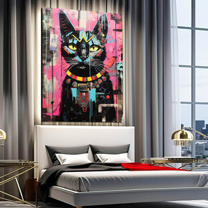 Cat Art Black | MusaArtGallery™