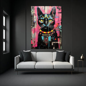 Cat Art Black | MusaArtGallery™