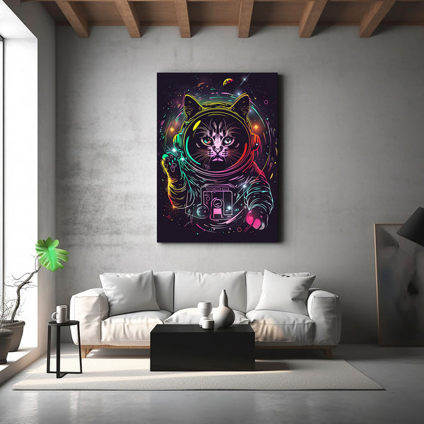  Cat Astronaut Wall Art  | MusaArtGallery™
