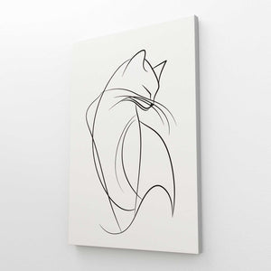 Cat Drawing Wall Art | MusaArtGallery™
