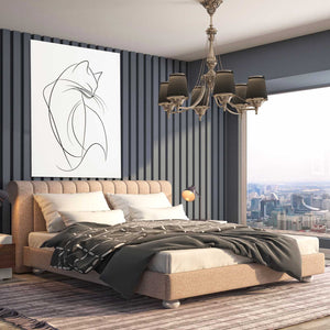 Cat Drawing Wall Art | MusaArtGallery™