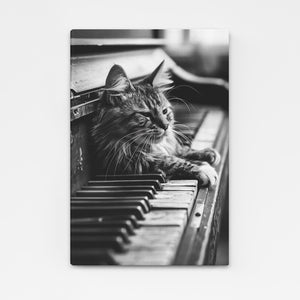  Cat Enjoying Piano Art  | MusaArtGallery™