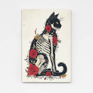 Cat Skeleton Art | MusaArtGallery™