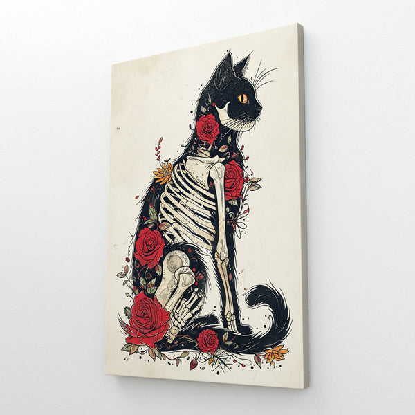 Cat Skeleton Art | MusaArtGallery™