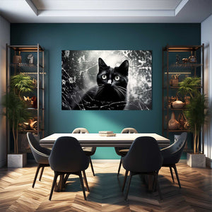 Cat Wall Art Black | MusaArtGallery™