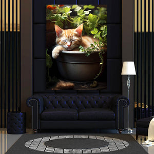 Cat Wall Art for Bathroom | MusaArtGallery™