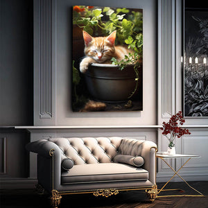 Cat Wall Art for Bathroom | MusaArtGallery™