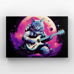 Cat With Guitar Wall Art | MusaArtGallery™