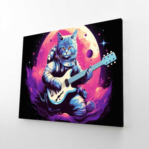 Cat With Guitar Wall Art | MusaArtGallery™